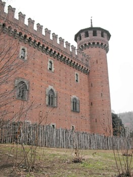 The Medieval Castle in Parco del Valentino, Turin, Italy