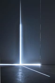 A ray of light coming through from a door