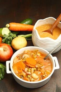 bowl of minestrone