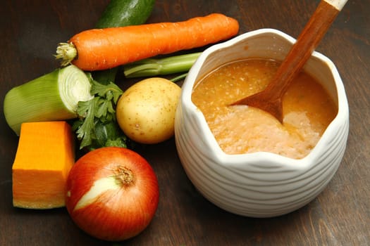 bowl of minestrone