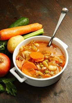 bowl of minestrone