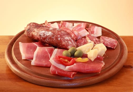 salami and cheese