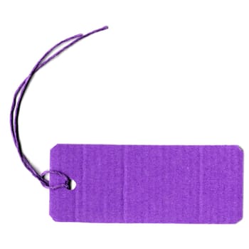 Price tag or address label with string