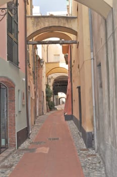 The Carrugio di Toirano, narrow streets in the old town