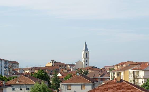 Skyline of the town of Settimo Torinese