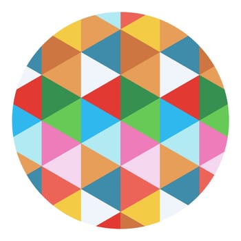 Ilustration: geometric circle isolated, vector file available.