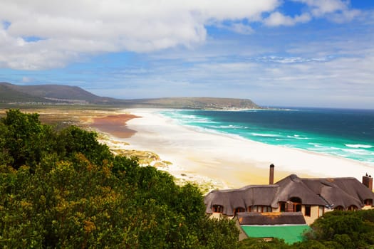 Dreamy beach and lonely house in South Africa - horizontal