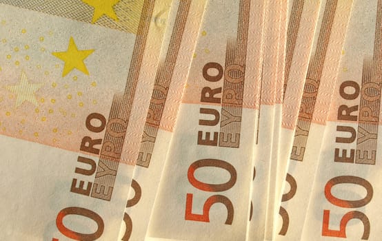 Euro banknote (currency of the European Union) - selective focus