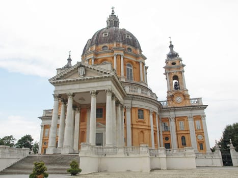 Baroque church Basilica di Superga,Turin, Italy