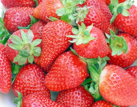 Detail of strawberries useful as a background