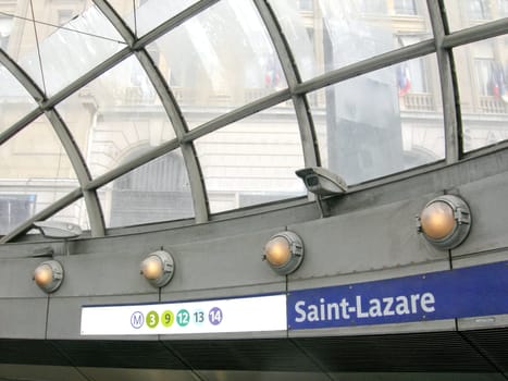 Subway underground metro tube station