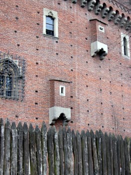 The Medieval Castle in Parco del Valentino, Turin, Italy