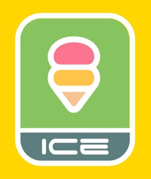 Ice cream icon. Vector available