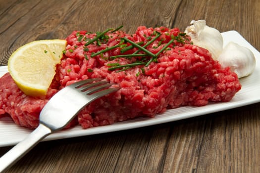raw minced meat
