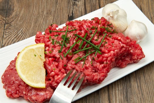 raw minced meat