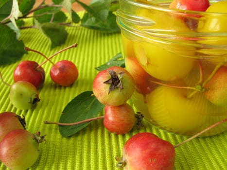 Boiled mini apples
