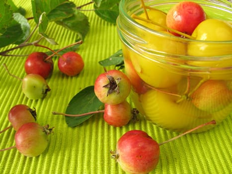 Boiled mini apples