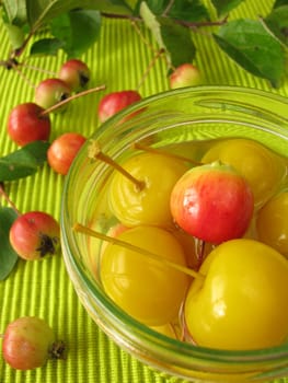 Boiled mini apples