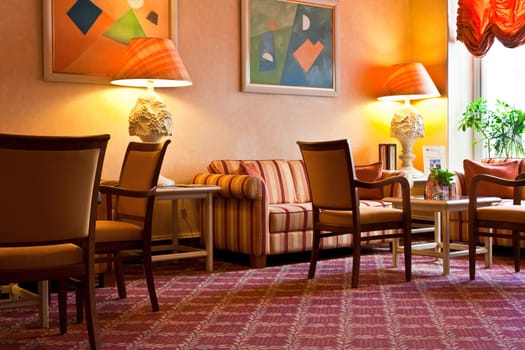at the hotel