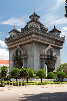 Patuxai,Vientiane,Laos,symbol of the capital