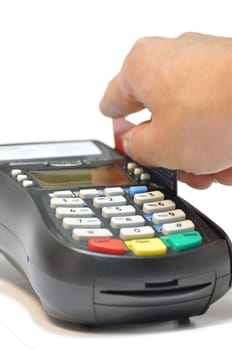 payment on a credit card through the terminal