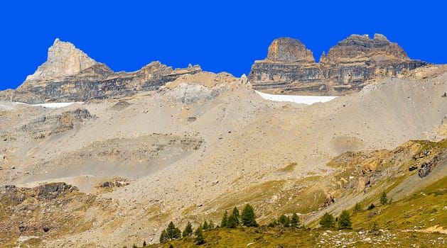 Les Dents du Midi the midday teeth