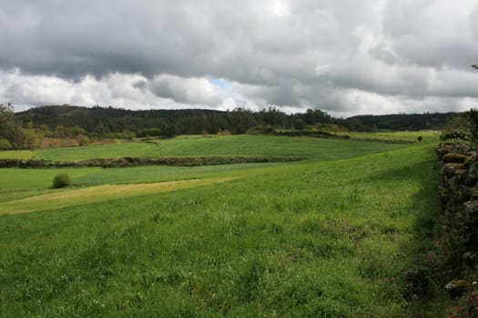 Galicia,Spain,at the way of St. James famous european pilgrims way
