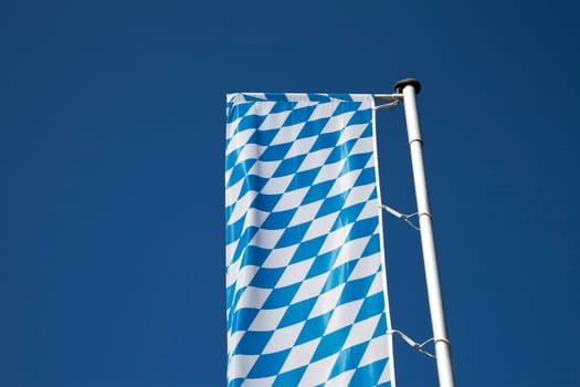 Bavaria flag white blue