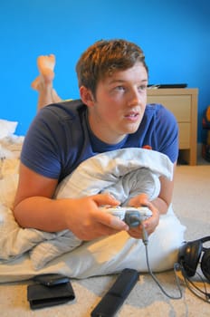 Teenager Playing Computer Games