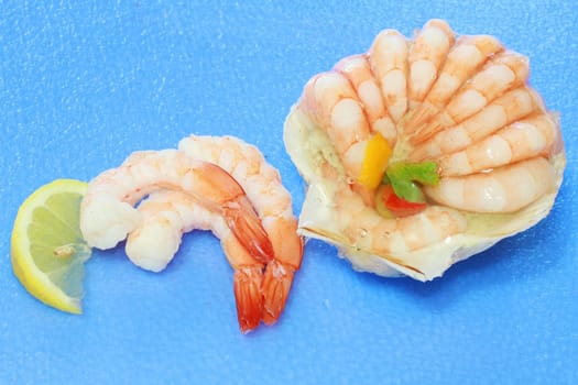 starter of fresh shrimp