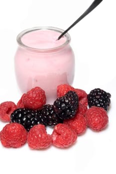yogurt with berries