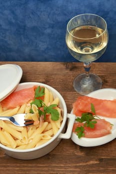 pasta with smoked salmon
