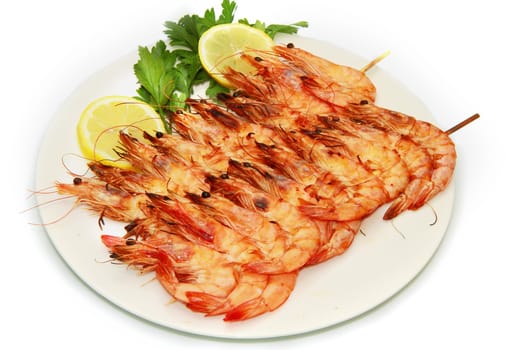 grilled shrimps