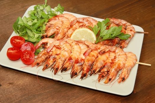 grilled shrimps