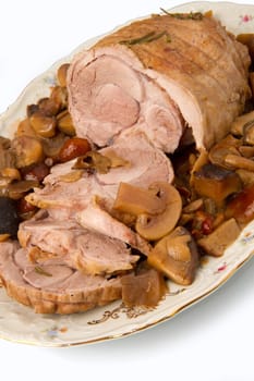 roast of veal with mushroom