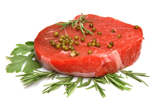 fresh and raw beef steak