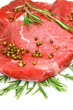 fresh and raw beef steak