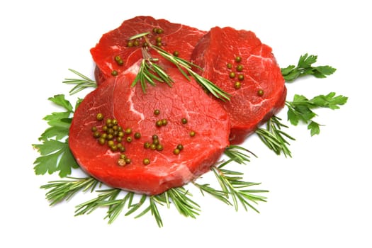 fresh and raw beef steak