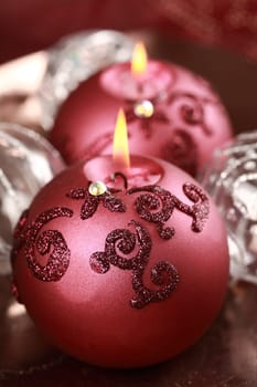 Still life with candlelight for Christmas