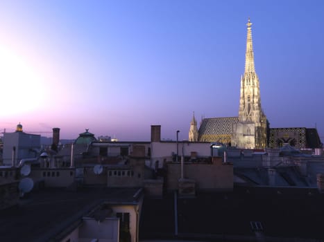 St. Stephen's Cathedral,a historic building and landmark of Vienna