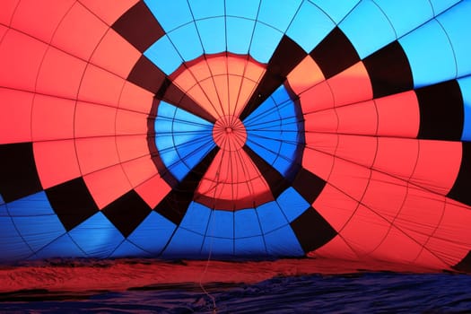 hot air balloon from inside