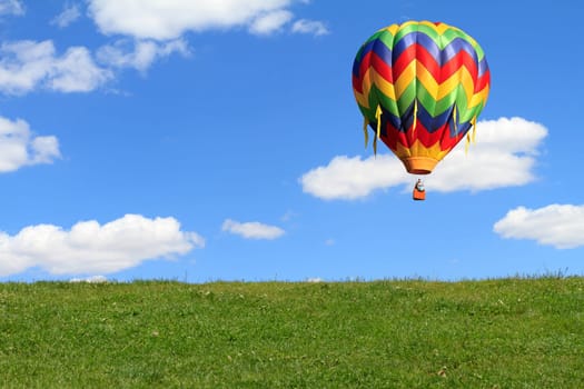 colorful hot air balloon