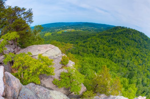 High point view of countryside of Central Kentucky