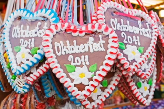 Chocolate hearts from the Munich Oktoberfest