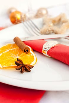Christmas place setting