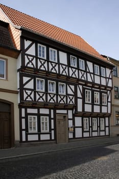 Half-timbered house in Mühlhausen (Thuringia)