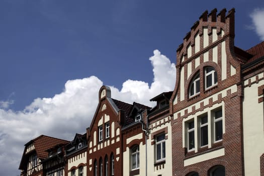 Old houses in Mühlhausen (Thuringia)