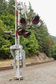 Railroad Crossing Signal in the Pacific Northwest