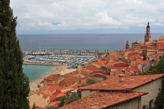 an old city on the shores of the sea
