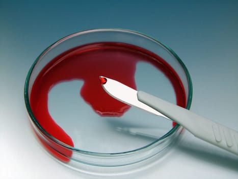 bloody scalpel